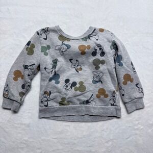 Disney Junior Mickey Mouse Toddler‎ Boys Sweatshirt Size 4T Gray Character Print